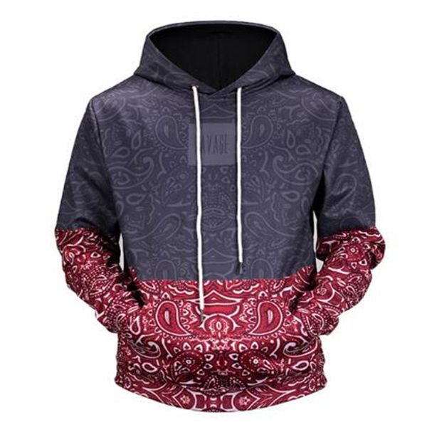 new 2018 floral stitching 3d printed men's hooded hoodies funny design drawstring hoodies man, Black
new 2018 floral stitching 3d printed men's hooded hoodies funny design drawstring hoodies man, Black