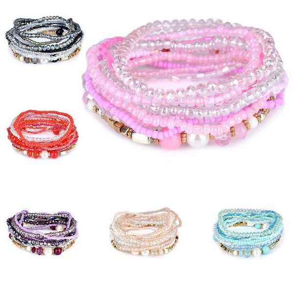 korean designer fashion bohemia beads bracelet beaded multilayer strand crystal bracelets bangles for women girl kka1690, Golden;silver
korean designer fashion bohemia beads bracelet beaded multilayer strand crystal bracelets bangles for women girl kka1690, Golden;silver