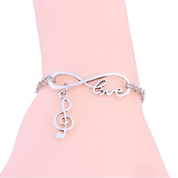 горячее надувательство старинное серебро бесконечность любви музыка обозначения подвески подвеска браслет мода пара ювелирных изделий лучший, Golden;silver
горячее надувательство старинное серебро бесконечность любви музыка обозначения подвески подвеска браслет мода пара ювелирных изделий лучший, Golden;silver