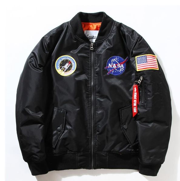 new flight pilot jacket men bomber ma1 men bomber jacket nasa air force embroidery baseball military thin section jacket s -xxl, Black;brown
new flight pilot jacket men bomber ma1 men bomber jacket nasa air force embroidery baseball military thin section jacket s -xxl, Black;brown