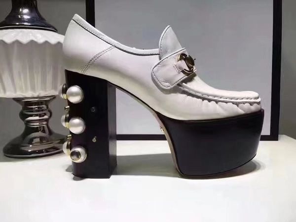 Women New Fashion Chunky Heel Pearl High Heel Girls Hot Sale Bottom Thick Platform Spring Autumn Leather High Heel Size 35-39 Free shipping, Black
Women New Fashion Chunky Heel Pearl High Heel Girls Hot Sale Bottom Thick Platform Spring Autumn Leather High Heel Size 35-39 Free shipping, Black