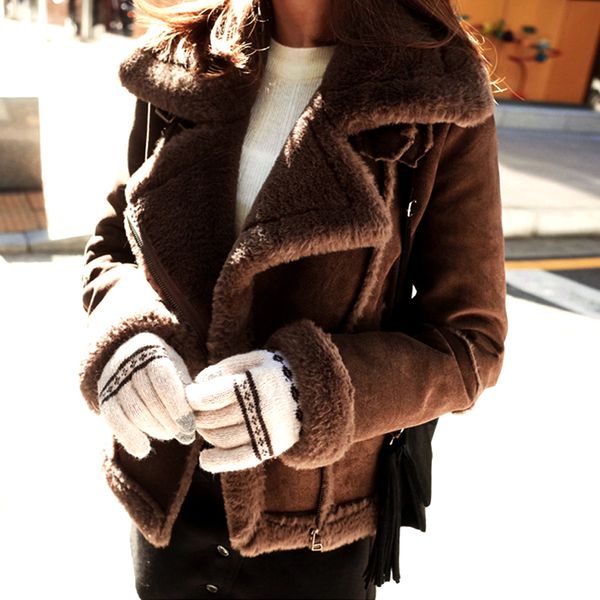 2016 winter woman shearling coats suede leather jackets coat faux lambs wool patchwork coat outerwear plus size 4xl 5xl 6xl w525, Black
2016 winter woman shearling coats suede leather jackets coat faux lambs wool patchwork coat outerwear plus size 4xl 5xl 6xl w525, Black