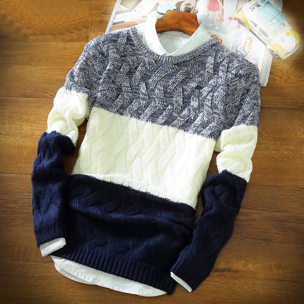 men sweater autumn and winter fashion full sleeve o-neck thick split knitting pullover rendering sweater men plus size -2xl, White;black
men sweater autumn and winter fashion full sleeve o-neck thick split knitting pullover rendering sweater men plus size -2xl, White;black