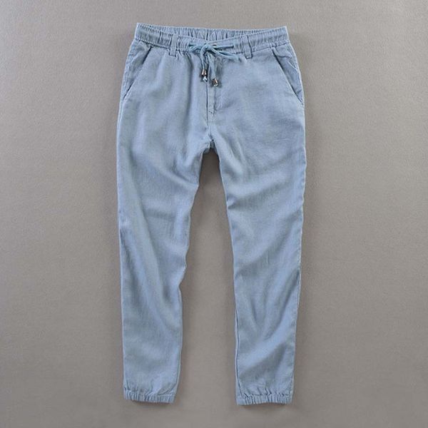men's summer casual pants natural 100%linen trousers white linen elastic waist straight joggers pants, Black
men's summer casual pants natural 100%linen trousers white linen elastic waist straight joggers pants, Black