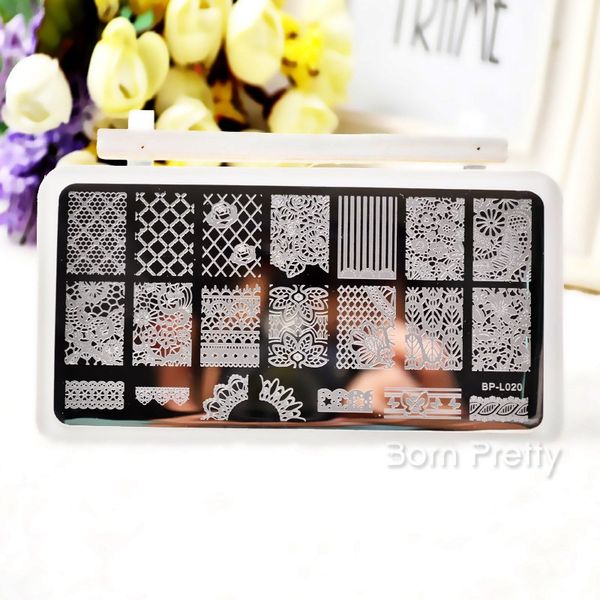 born pretty 1pc flower pattern nail stamping plates lace nail art stamp image template manicure stencils decoration bp-l020, White
born pretty 1pc flower pattern nail stamping plates lace nail art stamp image template manicure stencils decoration bp-l020, White