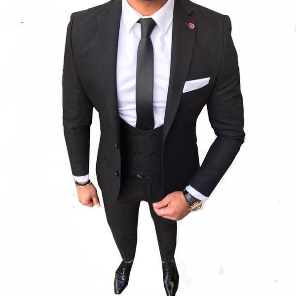 new arrival two button black groom tuxedos notch lapel groomsmen mens wedding business prom suits (jacket+pants+vest+tie) 298, Black;gray
new arrival two button black groom tuxedos notch lapel groomsmen mens wedding business prom suits (jacket+pants+vest+tie) 298, Black;gray