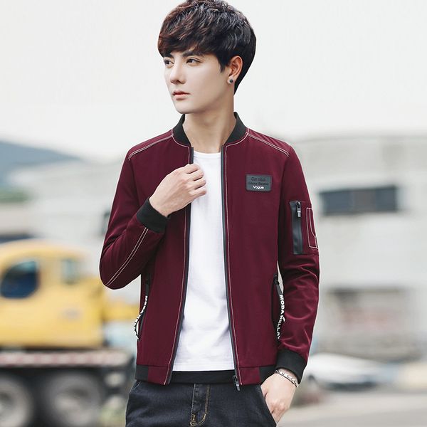 boys jacket men's youth thin section new coat korean version of handsome 2018 autumn trend wild stand collar baseball uniform sh, Black;brown
boys jacket men's youth thin section new coat korean version of handsome 2018 autumn trend wild stand collar baseball uniform sh, Black;brown