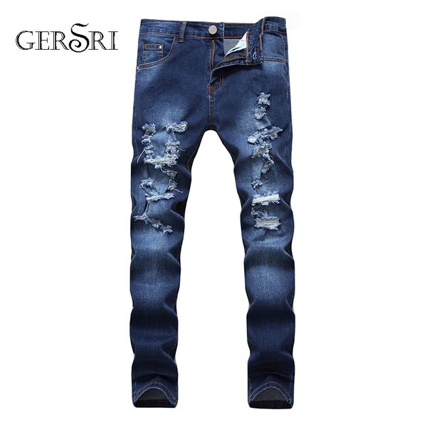gersri ripped mens jeans blue distressed denim straight jeans patchwork stylish designer for men hole pants students
gersri ripped mens jeans blue distressed denim straight jeans patchwork stylish designer for men hole pants students