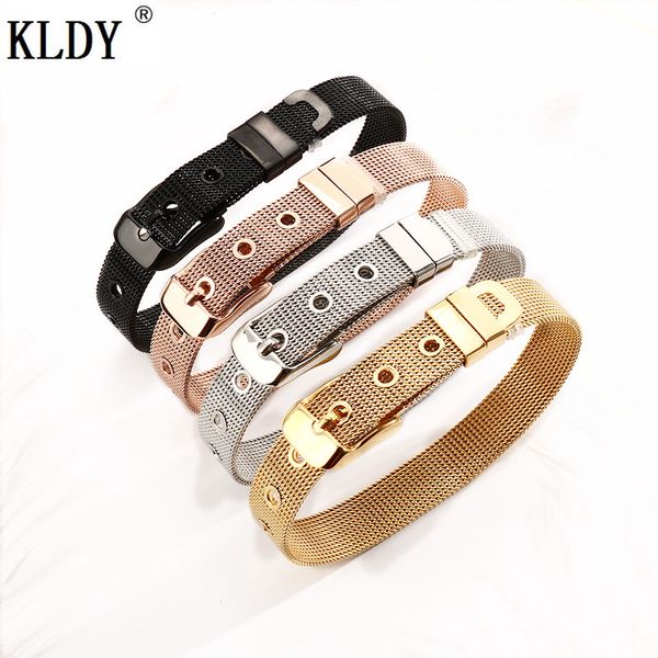 kldy adjustable wristband bracelets for men stainless steel bracelet &bangle chain braclets flexible belt design men's jewelry, Black
kldy adjustable wristband bracelets for men stainless steel bracelet &bangle chain braclets flexible belt design men's jewelry, Black