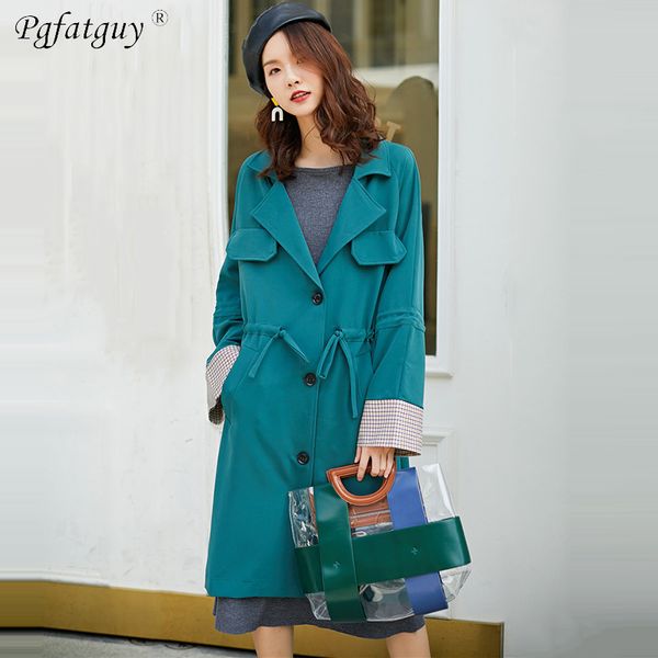 british style women long trench coats single-breasted pockets outerwear coats ladies casual green waist slim casacos femininos, Tan;black
british style women long trench coats single-breasted pockets outerwear coats ladies casual green waist slim casacos femininos, Tan;black