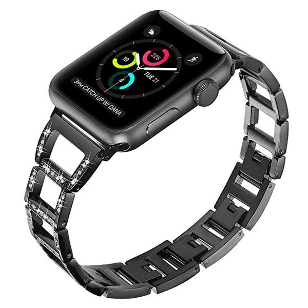 ashei metal rhinestones wristband strap band series 3 2 1 42mm 38mm bling stainless steel bracelet, Black;brown
ashei metal rhinestones wristband strap band series 3 2 1 42mm 38mm bling stainless steel bracelet, Black;brown
