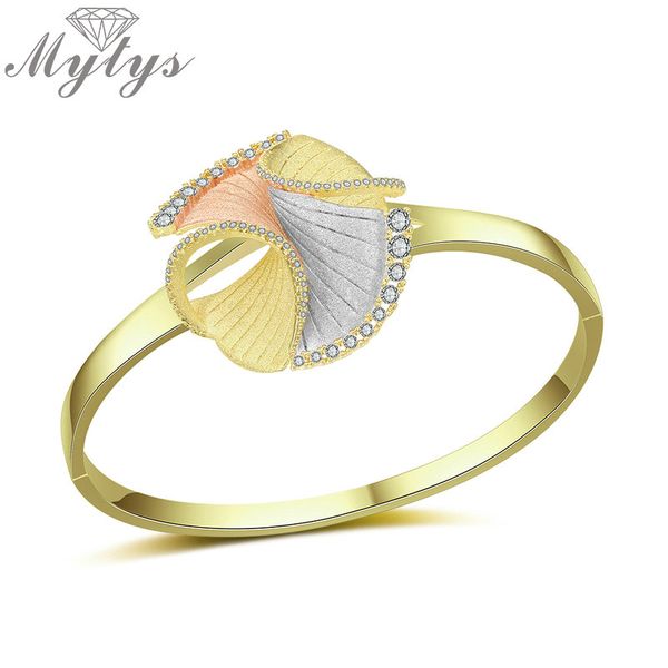 mytys vision design sultana bangle sandblasting three-tones gold frosted bracelet bangles dubai jewelry present b1109, Black
mytys vision design sultana bangle sandblasting three-tones gold frosted bracelet bangles dubai jewelry present b1109, Black