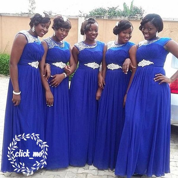 royal blue plus size bridesmaid dresses african jewel beads sash chiffon wedding guest gowns floor length pleats maid of honor dress, White;pink
royal blue plus size bridesmaid dresses african jewel beads sash chiffon wedding guest gowns floor length pleats maid of honor dress, White;pink