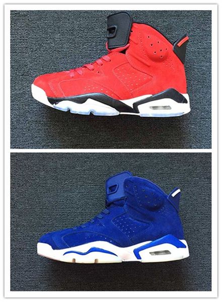 new mens 6 unc red and blue suede basketball shoes men sport running shoe sneakers online for sale with box size 7-13, White;red
new mens 6 unc red and blue suede basketball shoes men sport running shoe sneakers online for sale with box size 7-13, White;red
