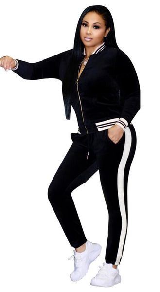cloth pants tracksuit business suit womens solid sweatshirts ribbon female suite contrast suits sets new kerst bts sweat women cmdlj, Black
cloth pants tracksuit business suit womens solid sweatshirts ribbon female suite contrast suits sets new kerst bts sweat women cmdlj, Black