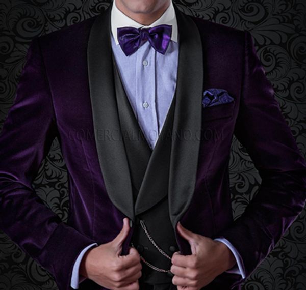 cool one button purple velveteen groomsmen shawl lapel groom tuxedos men suits wedding/prom/dinner man blazer(jacket+pants+tie+vest), Black;gray
cool one button purple velveteen groomsmen shawl lapel groom tuxedos men suits wedding/prom/dinner man blazer(jacket+pants+tie+vest), Black;gray