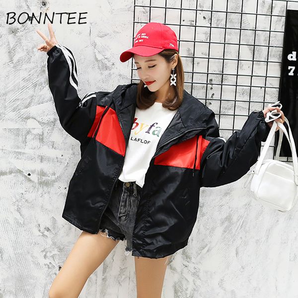 women jackets thin zipper pockets harajuku hip-hop chic korean style students all-match patchwork bf womens jacket casual coat, Black;brown
women jackets thin zipper pockets harajuku hip-hop chic korean style students all-match patchwork bf womens jacket casual coat, Black;brown