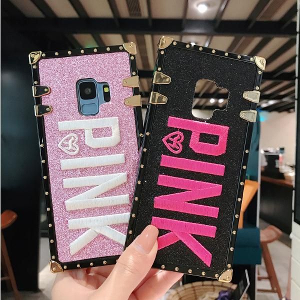 Best Embroidery 3D Pink Letter Soft TPU Phone Case For Samsung Galaxy S9 S8 S10 Plus Note 8 9 Bling Sparkle Glitter Metal Rivet Square Cover
Best Embroidery 3D Pink Letter Soft TPU Phone Case For Samsung Galaxy S9 S8 S10 Plus Note 8 9 Bling Sparkle Glitter Metal Rivet Square Cover