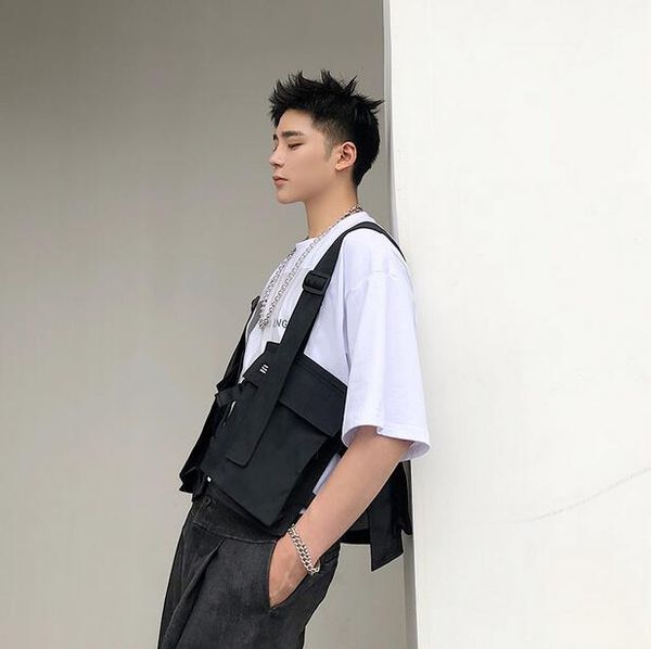 summer new tooling vest male thin tides vests jacket korean men trend student youth fashion jackets, Black;white
summer new tooling vest male thin tides vests jacket korean men trend student youth fashion jackets, Black;white