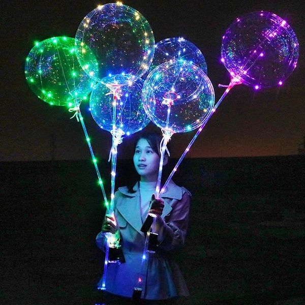 18 Inch Clear Luminous Led Balloons Transparent Color Bubble Flashing Light Up Balloon with 70cm stick Wedding Party Decorations Ballon
18 Inch Clear Luminous Led Balloons Transparent Color Bubble Flashing Light Up Balloon with 70cm stick Wedding Party Decorations Ballon