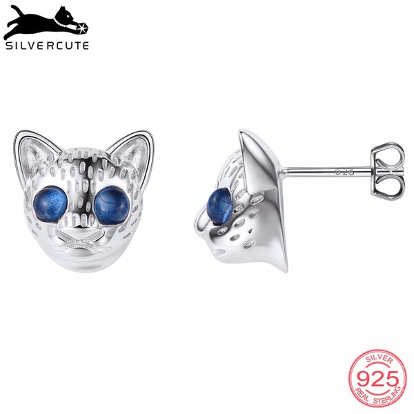 silvercute blue corundum eye cat stud earrings for women 925 sterling silver adorable pet animal earring fine jewelry sce6346g, Golden;silver
silvercute blue corundum eye cat stud earrings for women 925 sterling silver adorable pet animal earring fine jewelry sce6346g, Golden;silver
