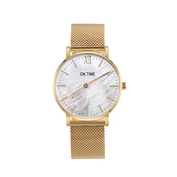new fashion alloy band seashell color round dial analog quartz couple wrist watch, Slivery;brown
new fashion alloy band seashell color round dial analog quartz couple wrist watch, Slivery;brown