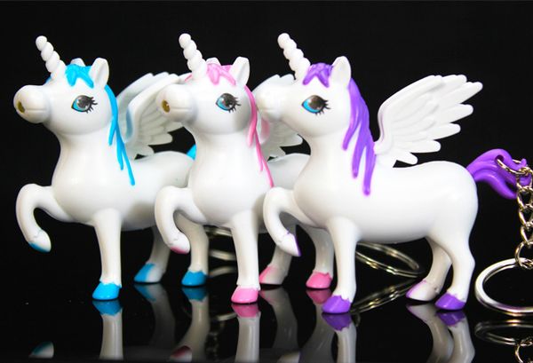 New LED Unicorn Keychain Light & Sound Pegasus Horse Unicorn Key Chain LED Key Rings Fashion Accessories, Silver
New LED Unicorn Keychain Light & Sound Pegasus Horse Unicorn Key Chain LED Key Rings Fashion Accessories, Silver
