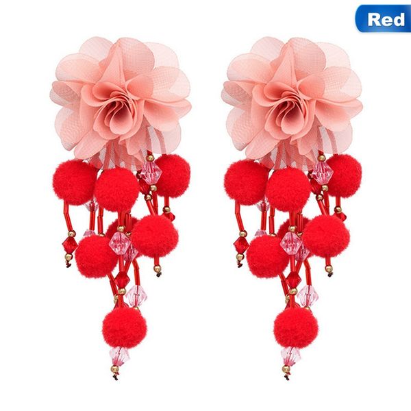 6 colors trendy flowers tassel earring handmade statement lace flower pom pom hairball tassel fringed earring drop shipping, Silver
6 colors trendy flowers tassel earring handmade statement lace flower pom pom hairball tassel fringed earring drop shipping, Silver