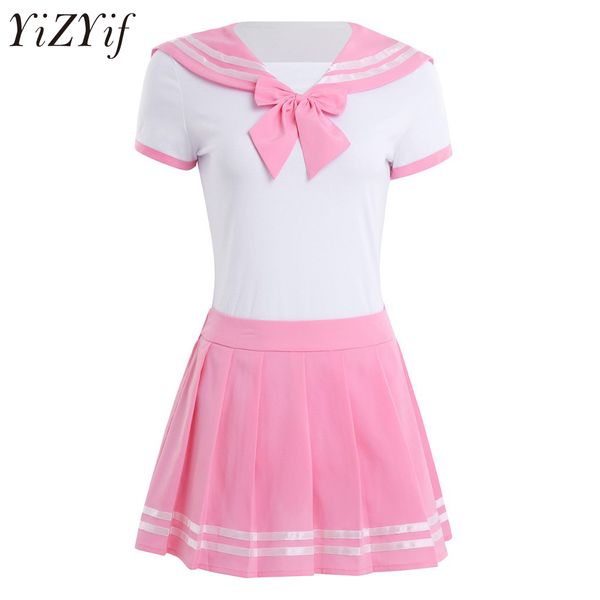 yizyif women cosplay lingerie schoolgirl student uniform snap crotch romper with mini skirt anime role play costume suit, Black;red
yizyif women cosplay lingerie schoolgirl student uniform snap crotch romper with mini skirt anime role play costume suit, Black;red