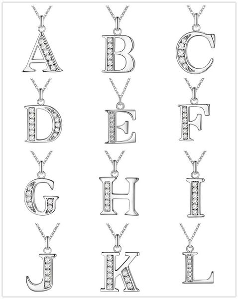 creative 26 letters a-z crystal jewelry pendant necklaces silver color for womens fashion jewelry wholesale
creative 26 letters a-z crystal jewelry pendant necklaces silver color for womens fashion jewelry wholesale