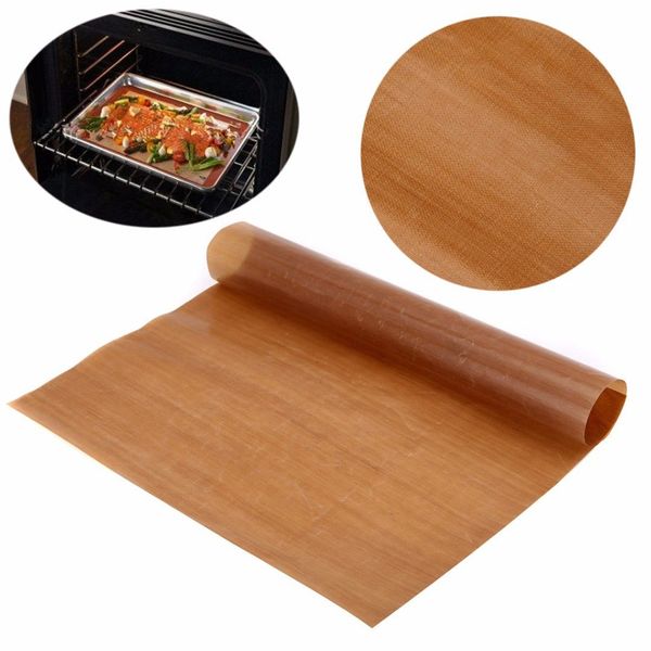 

reusable non stick baking paper high temperature resistant teflon sheet oven microwave grill baking mat 40 x 30 cm