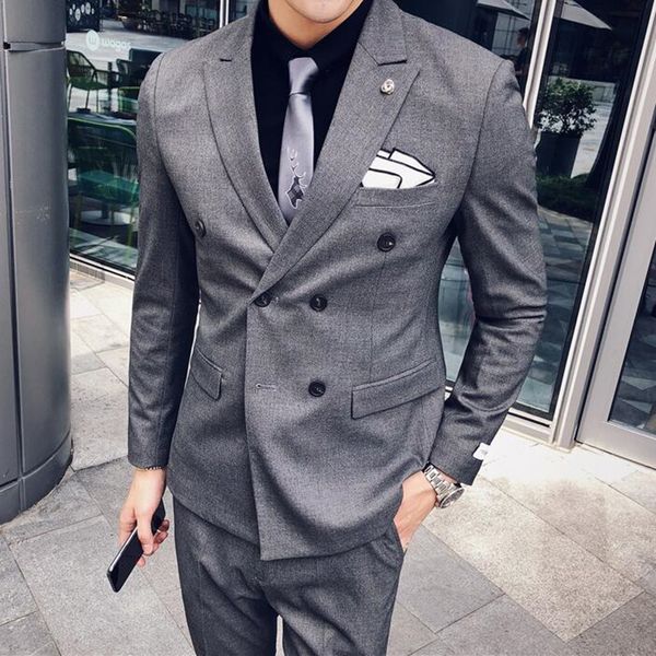 jacket + pants / new england style high-end solid color mens casual business double-breasted suit groom wedding dress suit, White;black
jacket + pants / new england style high-end solid color mens casual business double-breasted suit groom wedding dress suit, White;black