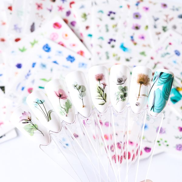 24pcs water decals nail sticker ink watercolor wraps blooming flowers shell retro tips sliders for nail decorations 683-706, Black
24pcs water decals nail sticker ink watercolor wraps blooming flowers shell retro tips sliders for nail decorations 683-706, Black