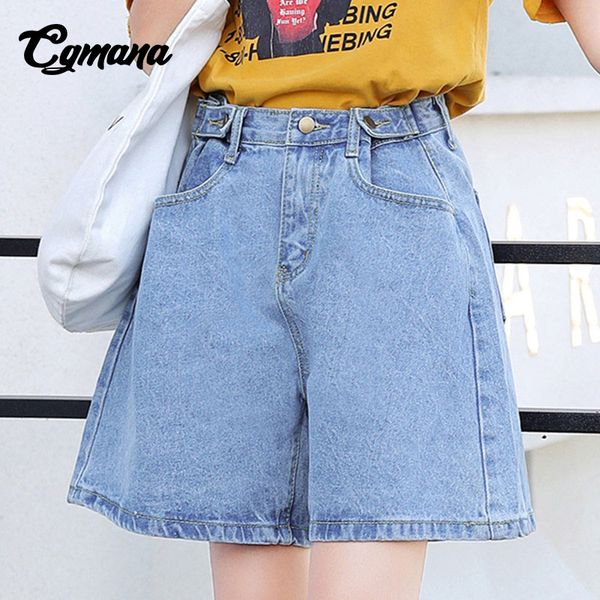 cgmana shorts women 2018 fashion new summer denim shorts female loose button adjustment high waist wide leg women's short jeans, White;black
cgmana shorts women 2018 fashion new summer denim shorts female loose button adjustment high waist wide leg women's short jeans, White;black