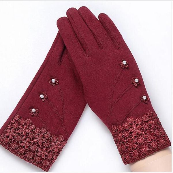 fashion womens gloves touch screen gloves winter ladies lace warm cashmere bow full finger mittens wrist guantes gift, Blue;gray
fashion womens gloves touch screen gloves winter ladies lace warm cashmere bow full finger mittens wrist guantes gift, Blue;gray