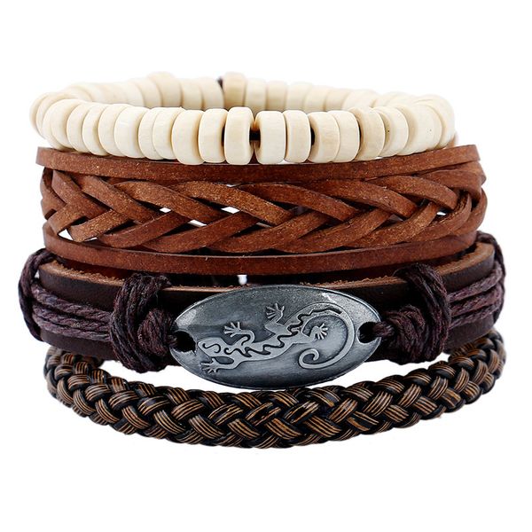 chaomo handmade leather woven bracelet exotic vintage multilayer leather bracelet jewelry decoration gift, Golden;silver
chaomo handmade leather woven bracelet exotic vintage multilayer leather bracelet jewelry decoration gift, Golden;silver