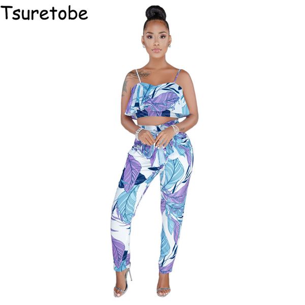 tsuretobe summer two piece set women printed spaghetti strap casual two piece outfits strapless ruffle boho set female, White
tsuretobe summer two piece set women printed spaghetti strap casual two piece outfits strapless ruffle boho set female, White