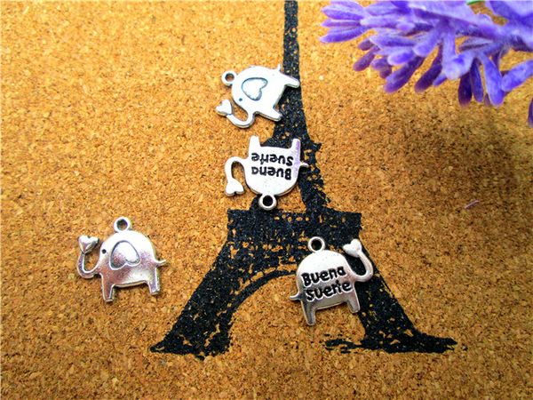 105pcs-- elephant charms,antique tibetan silver elephant charm pendants 14x15mm, Bronze;silver
105pcs-- elephant charms,antique tibetan silver elephant charm pendants 14x15mm, Bronze;silver