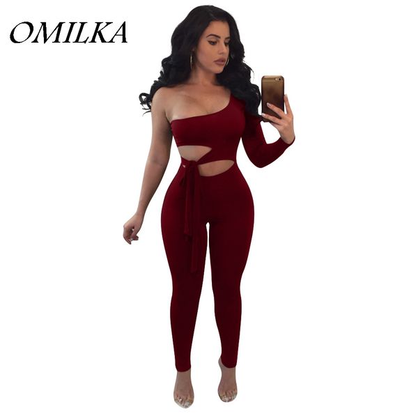 omilka 2018 summer women one shoulder hollow out bodycon bandage rompers and jumpsuits red black blue club party overalls, Black;white
omilka 2018 summer women one shoulder hollow out bodycon bandage rompers and jumpsuits red black blue club party overalls, Black;white
