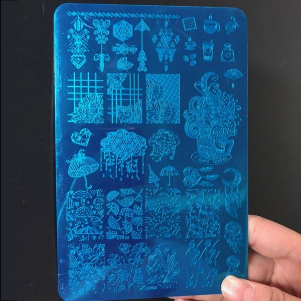 1pc nail stamping plate rectangle umbrella diamond dream catcher series nail stamp image template manicure stencil tool d01, White
1pc nail stamping plate rectangle umbrella diamond dream catcher series nail stamp image template manicure stencil tool d01, White