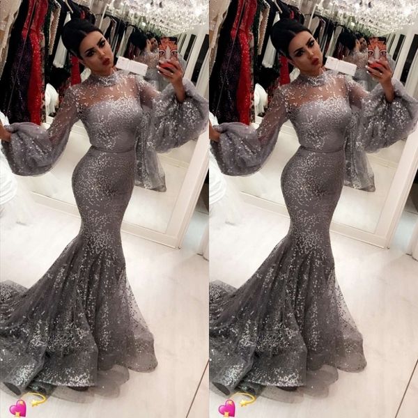 fashion sequins mermaid prom dresses hihg neck trumpet long sleeves party dress 2018 attractive stylish evening dress formal wear, Black
fashion sequins mermaid prom dresses hihg neck trumpet long sleeves party dress 2018 attractive stylish evening dress formal wear, Black