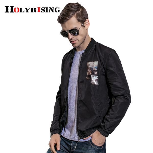 holyrisng mens appliques print pattern zipper bomber black color jackets mens spring jacket coats winter #19004-5
holyrisng mens appliques print pattern zipper bomber black color jackets mens spring jacket coats winter #19004-5