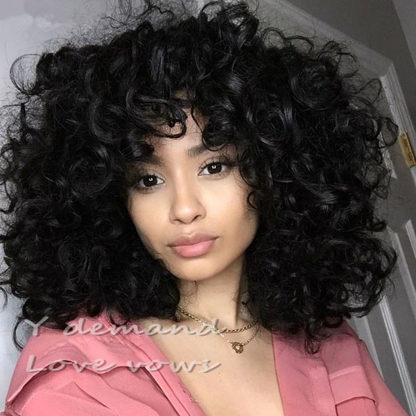 14 inches long afro kinky curly short wig for black women afro wig synthetic wigs african hairstyle
14 inches long afro kinky curly short wig for black women afro wig synthetic wigs african hairstyle