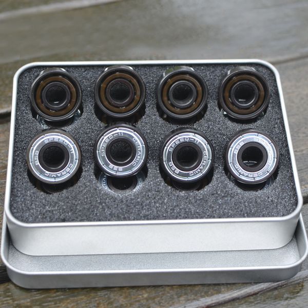 16pcs abec-11 skateboard bearings black ceramic roller skate bearings long board ice skate parts 608
16pcs abec-11 skateboard bearings black ceramic roller skate bearings long board ice skate parts 608