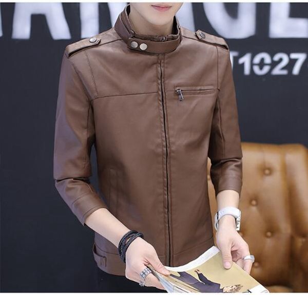 men's spring autumn european and american fashion korean new boutique personality handsome thin locomotive leather jacket /m-4xl, Black
men's spring autumn european and american fashion korean new boutique personality handsome thin locomotive leather jacket /m-4xl, Black