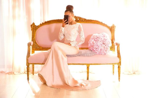 2018 new arrival elegant mermaid prom dresses long sleeves jewel neck lace applique backless formal dresses vestidos de fiesta largos, Black
2018 new arrival elegant mermaid prom dresses long sleeves jewel neck lace applique backless formal dresses vestidos de fiesta largos, Black