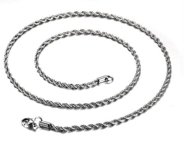 in bulk 5pcs thin 2.3mm 20'' silver stainless steel singapore twist chain rope chain necklace women men jewelry
in bulk 5pcs thin 2.3mm 20'' silver stainless steel singapore twist chain rope chain necklace women men jewelry