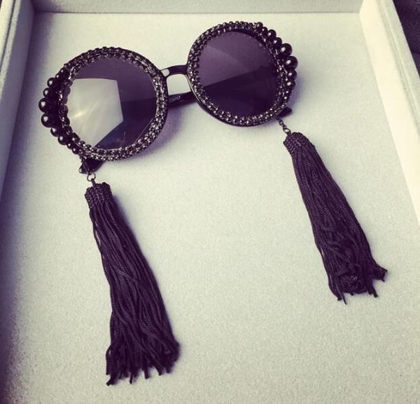 stars new same tassel with diamond big round same 2018 frame fashion pearl vintage sunglasses paragraph ccrga, White;black
stars new same tassel with diamond big round same 2018 frame fashion pearl vintage sunglasses paragraph ccrga, White;black