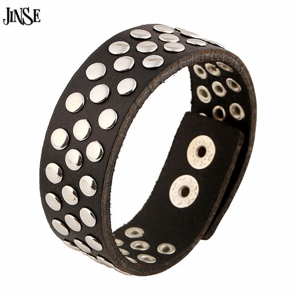 jisne vintage handmade men leather bracelet rivet wide cuff punk bracelet&bangle for men jewelry hq153, White
jisne vintage handmade men leather bracelet rivet wide cuff punk bracelet&bangle for men jewelry hq153, White