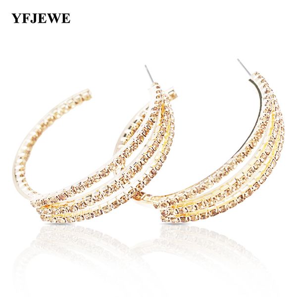 yfjewe big circle earrings fashion luxury fashion quality elegant all-match rhinestone hoop earrings female #e069, Golden;silver
yfjewe big circle earrings fashion luxury fashion quality elegant all-match rhinestone hoop earrings female #e069, Golden;silver